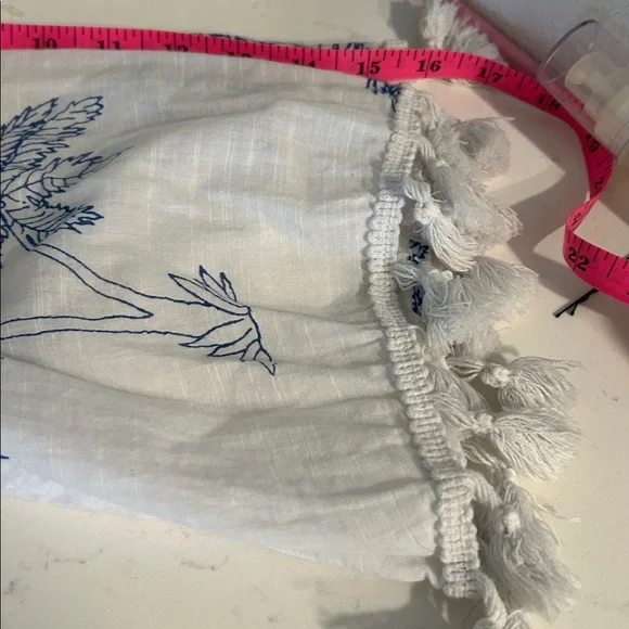 Tommy Bahama Blue Island Palm Tree Cover-Up – Size Large – Tropical Resort Style - Picture 5 of 9